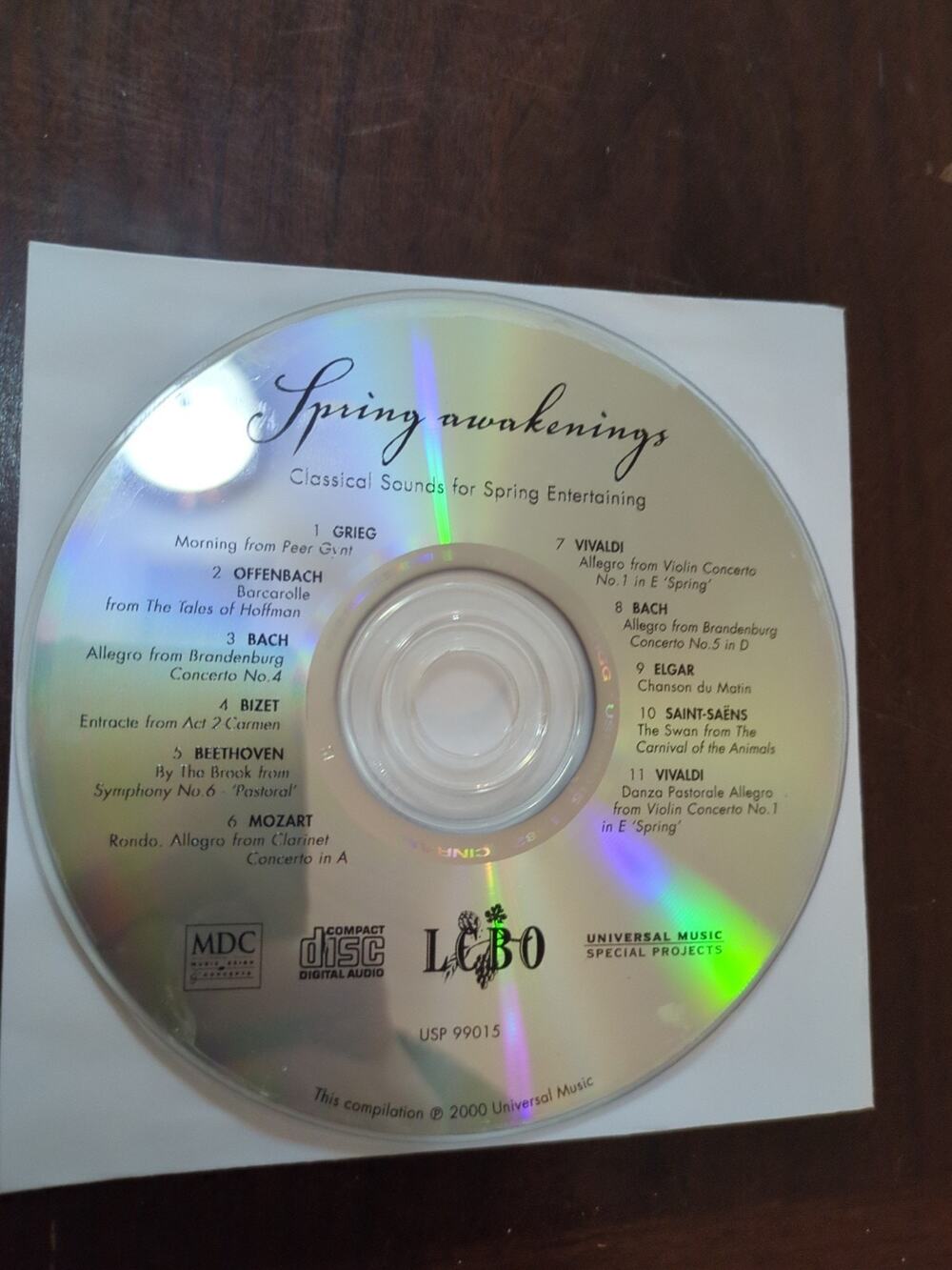 Various Spring Awakenings Classical Sounds for Spring Entertaining cd disc only